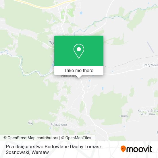 Przedsiębiorstwo Budowlane Dachy Tomasz Sosnowski map