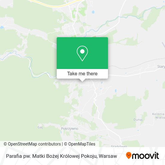 Parafia pw. Matki Bożej Królowej Pokoju map