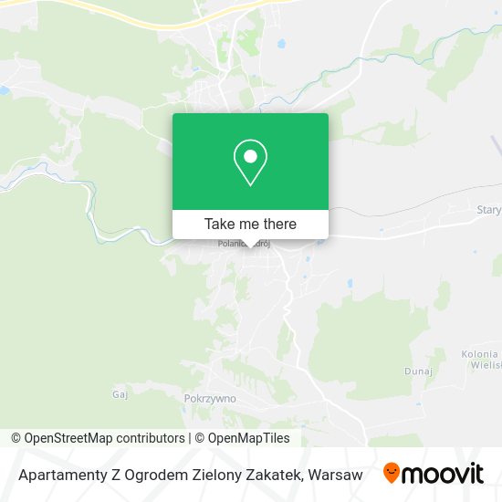 Apartamenty Z Ogrodem Zielony Zakatek map