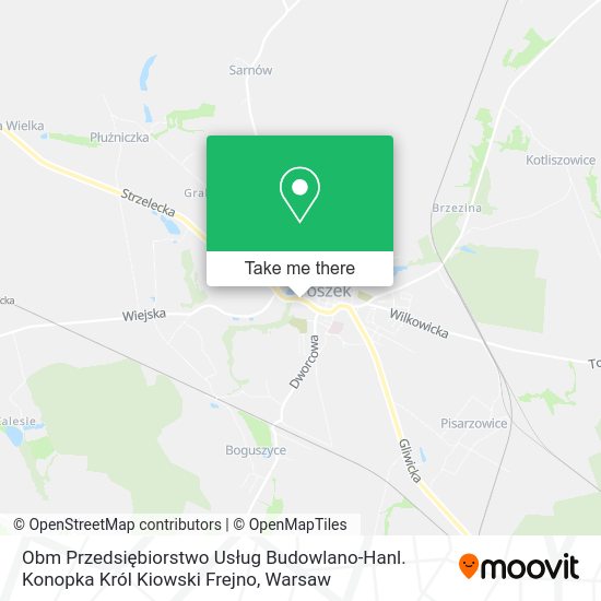 Obm Przedsiębiorstwo Usług Budowlano-Hanl. Konopka Król Kiowski Frejno map