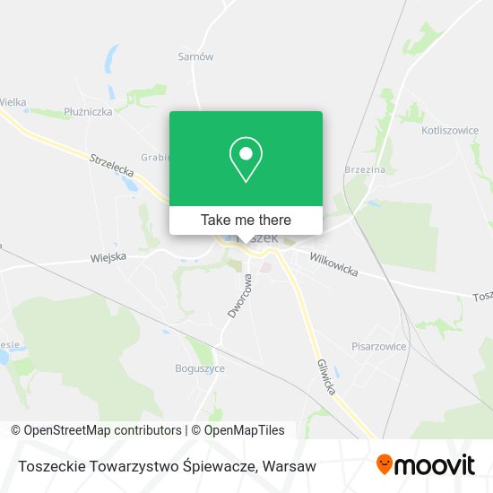 Toszeckie Towarzystwo Śpiewacze map