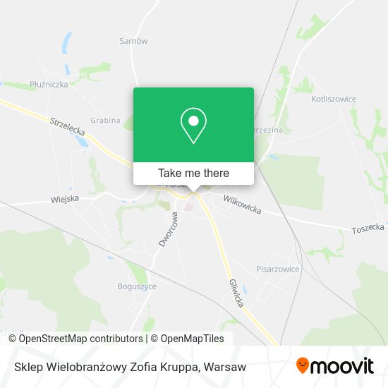 Sklep Wielobranżowy Zofia Kruppa map