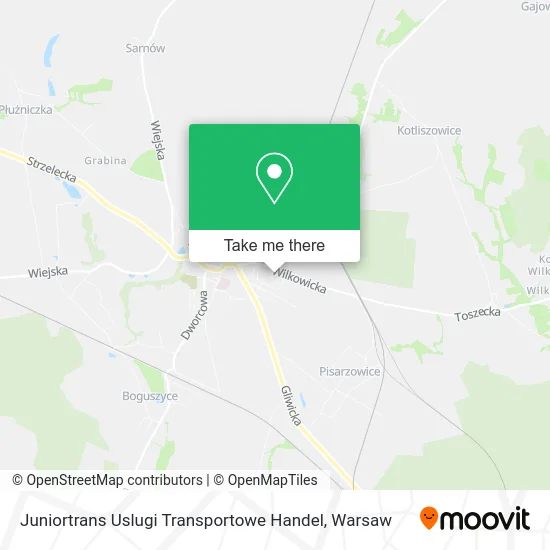 Карта Juniortrans Uslugi Transportowe Handel