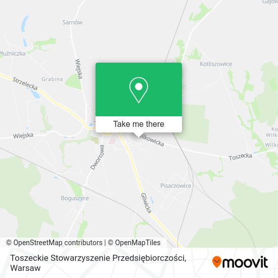 Toszeckie Stowarzyszenie Przedsiębiorczości map