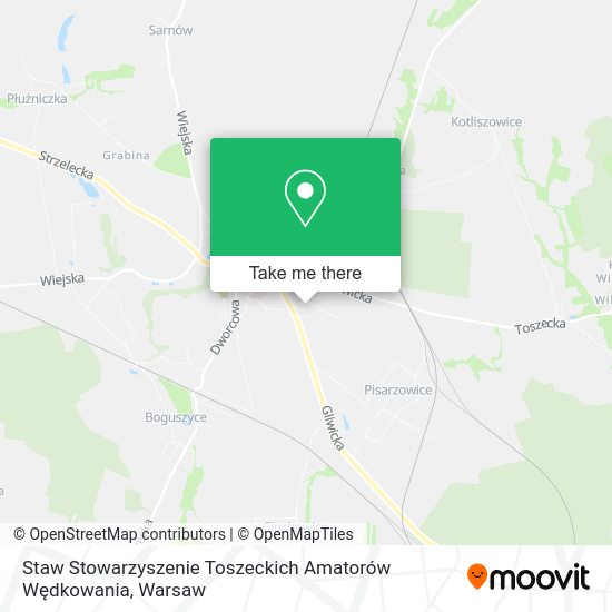 Staw Stowarzyszenie Toszeckich Amatorów Wędkowania map