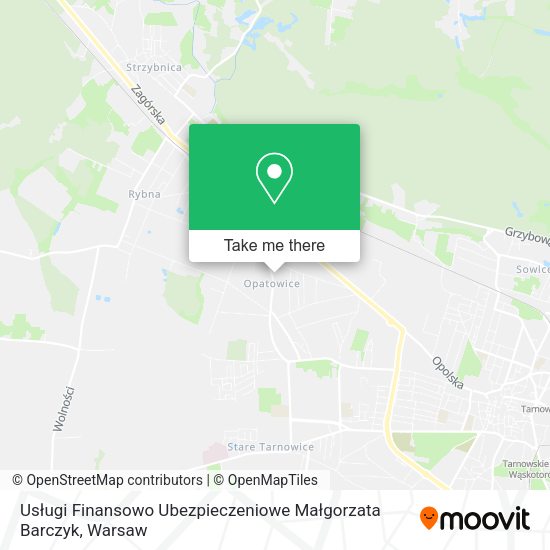 Usługi Finansowo Ubezpieczeniowe Małgorzata Barczyk map