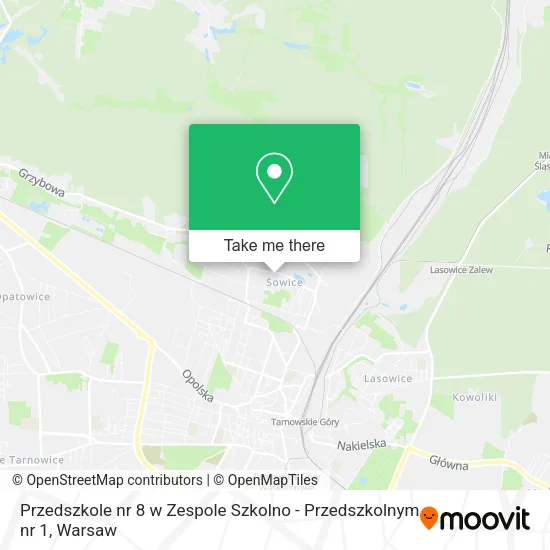 Карта Przedszkole nr 8 w Zespole Szkolno - Przedszkolnym nr 1