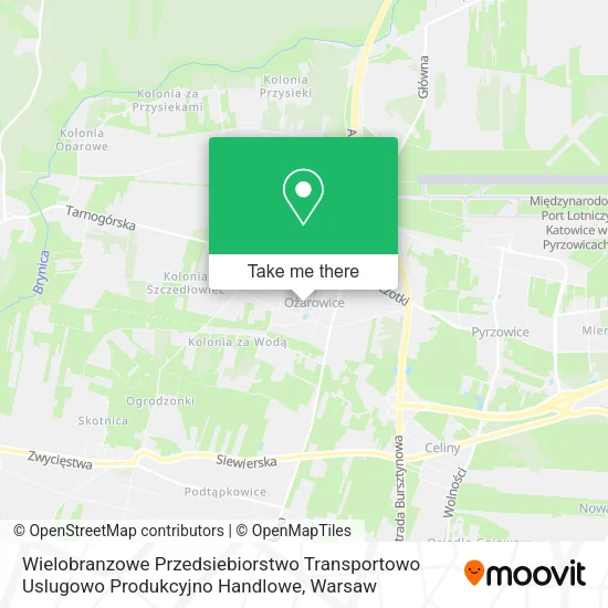Карта Wielobranzowe Przedsiebiorstwo Transportowo Uslugowo Produkcyjno Handlowe