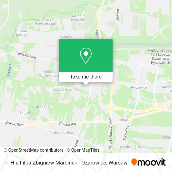 F H u Filpa Zbigniew Marcinek - Ożarowice map