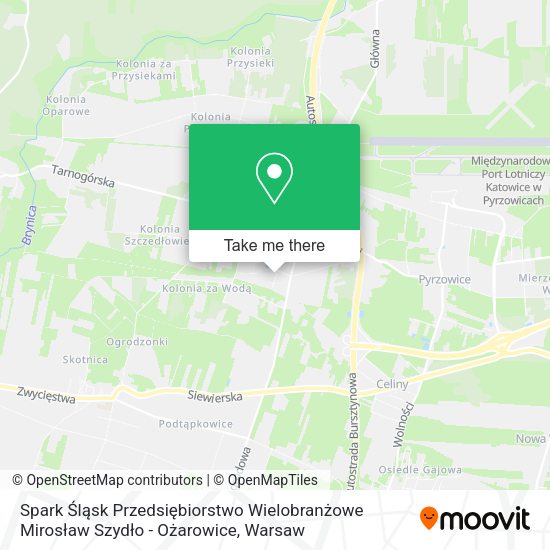 Spark Śląsk Przedsiębiorstwo Wielobranżowe Mirosław Szydło - Ożarowice map