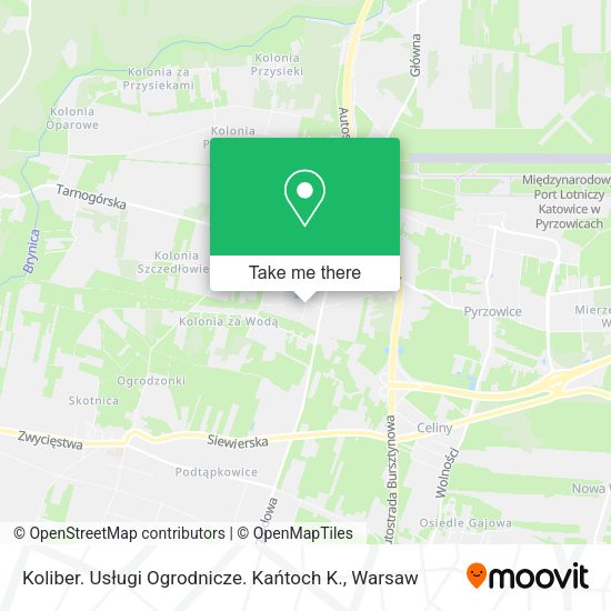 Koliber. Usługi Ogrodnicze. Kańtoch K. map