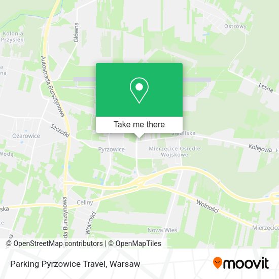 Parking Pyrzowice Travel map