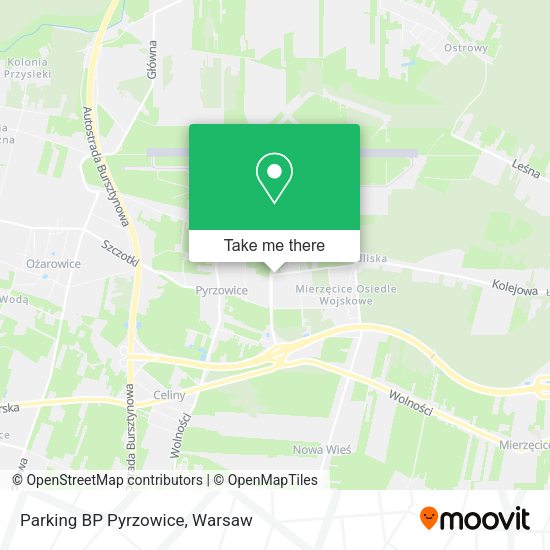 Parking BP Pyrzowice map