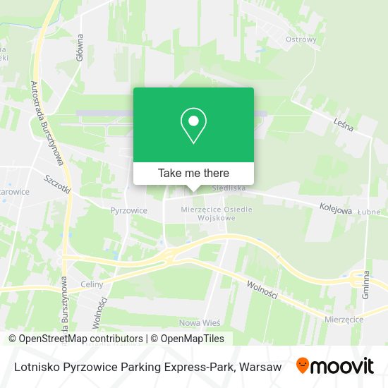 Lotnisko Pyrzowice Parking Express-Park map