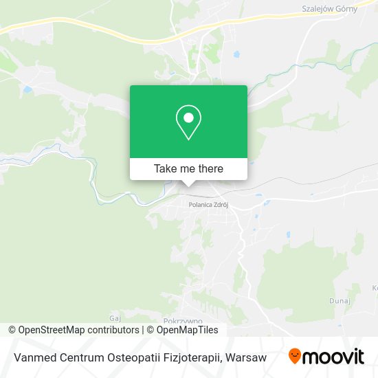 Vanmed Centrum Osteopatii Fizjoterapii map