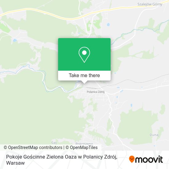 Pokoje Gościnne Zielona Oaza w Polanicy Zdrój map