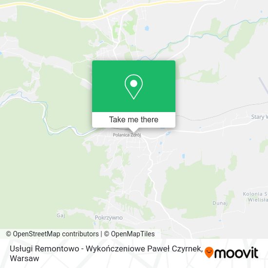 Usługi Remontowo - Wykończeniowe Paweł Czyrnek map