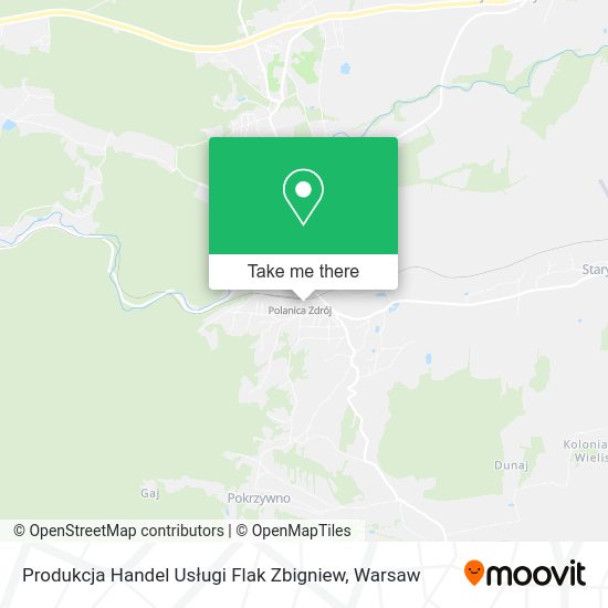 Produkcja Handel Usługi Flak Zbigniew map