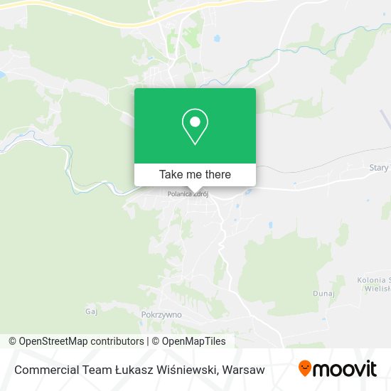 Commercial Team Łukasz Wiśniewski map