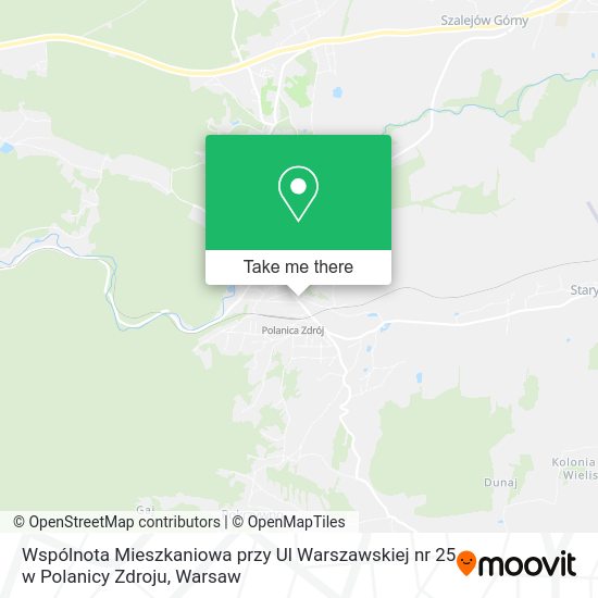 Wspólnota Mieszkaniowa przy Ul Warszawskiej nr 25 w Polanicy Zdroju map