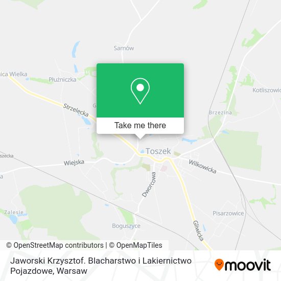 Jaworski Krzysztof. Blacharstwo i Lakiernictwo Pojazdowe map