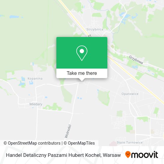 Handel Detaliczny Paszami Hubert Kochel map