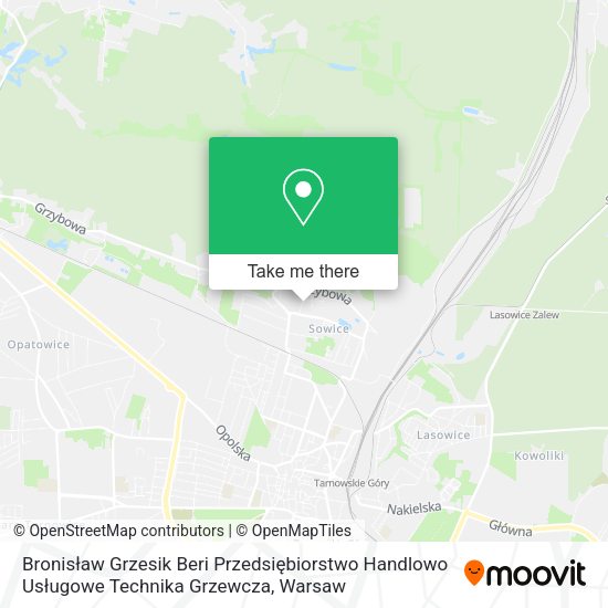 Bronisław Grzesik Beri Przedsiębiorstwo Handlowo Usługowe Technika Grzewcza map