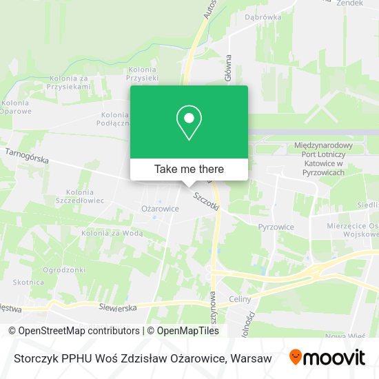 Storczyk PPHU Woś Zdzisław Ożarowice map