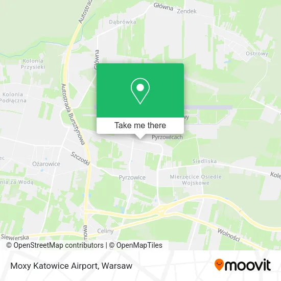 Карта Moxy Katowice Airport