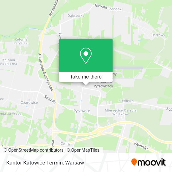 Kantor Katowice Termin map