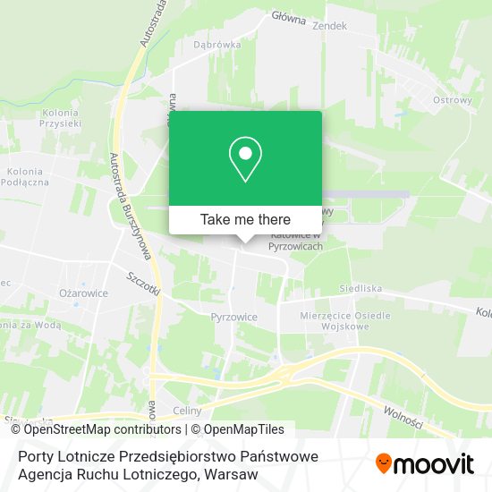 Porty Lotnicze Przedsiębiorstwo Państwowe Agencja Ruchu Lotniczego map