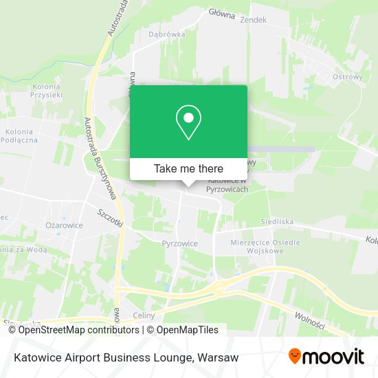 Карта Katowice Airport Business Lounge