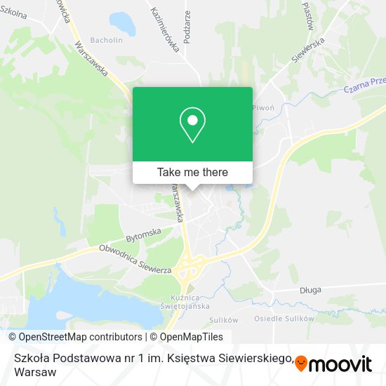 Szkoła Podstawowa nr 1 im. Księstwa Siewierskiego map