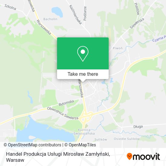 Handel Produkcja Usługi Mirosław Zamłyński map