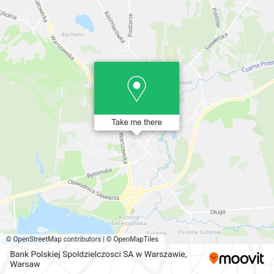 Bank Polskiej Spoldzielczosci SA w Warszawie map