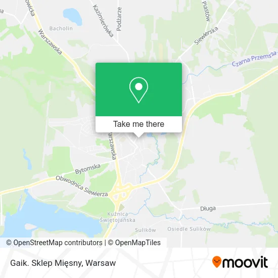 Gaik. Sklep Mięsny map