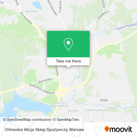 Карта Orłowska Alicja Sklep Spożywczy