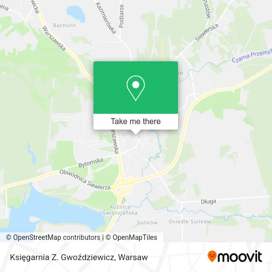 Карта Księgarnia Z. Gwoździewicz