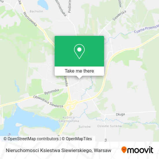 Карта Nieruchomosci Ksiestwa Siewierskiego
