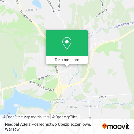 Niedbał Adela Pośrednictwo Ubezpieczeniowe map