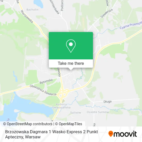Карта Brzozowska Dagmara 1 Wasko Express 2 Punkt Apteczny
