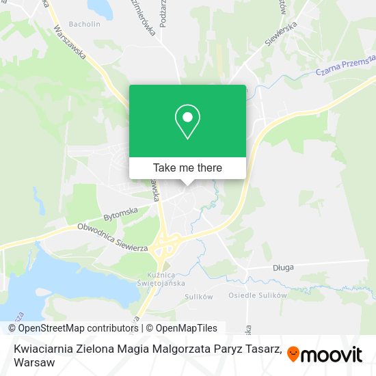 Kwiaciarnia Zielona Magia Malgorzata Paryz Tasarz map