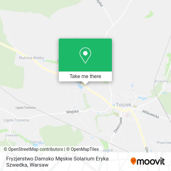 Fryzjerstwo Damsko Męskie Solarium Eryka Szwedka map