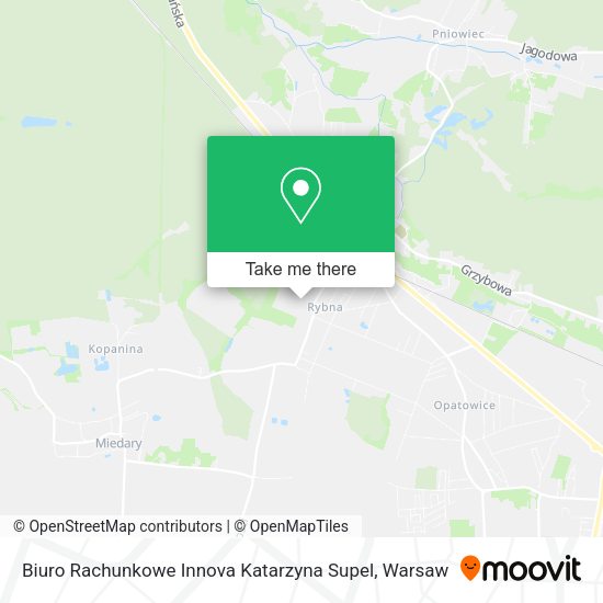 Biuro Rachunkowe Innova Katarzyna Supel map