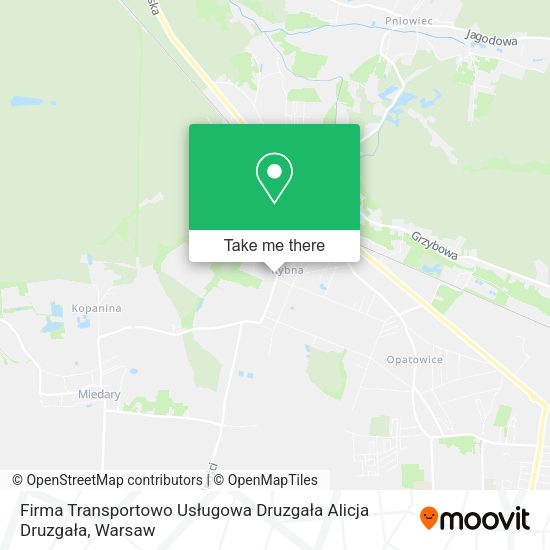 Firma Transportowo Usługowa Druzgała Alicja Druzgała map