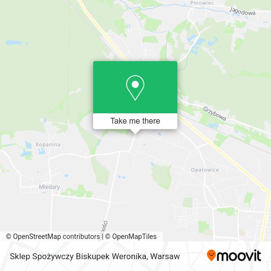 Sklep Spożywczy Biskupek Weronika map