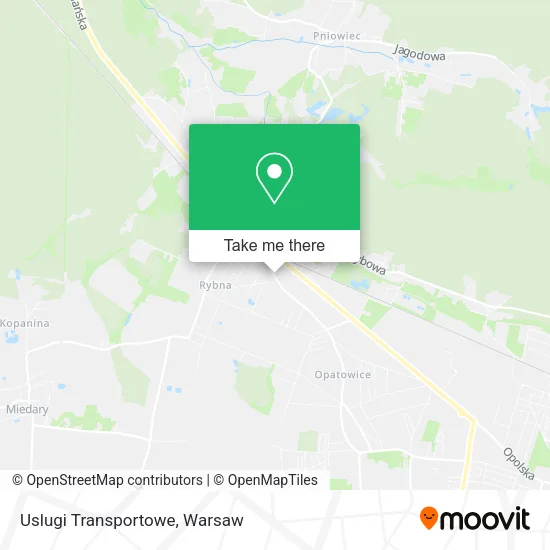 Карта Uslugi Transportowe
