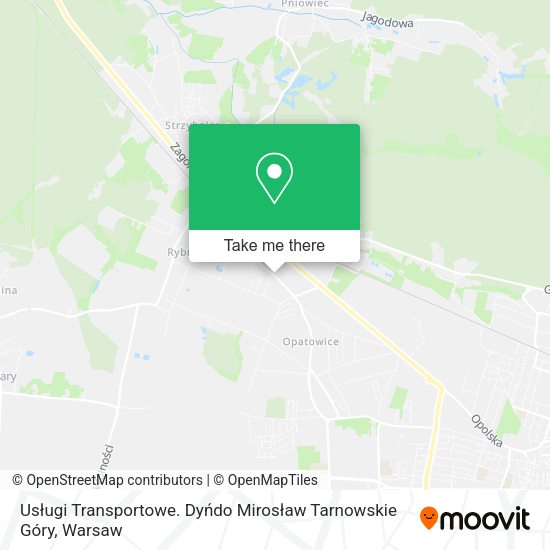 Usługi Transportowe. Dyńdo Mirosław Tarnowskie Góry map