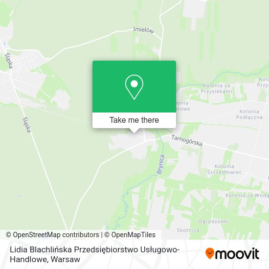 Lidia Blachlińska Przedsiębiorstwo Usługowo-Handlowe map