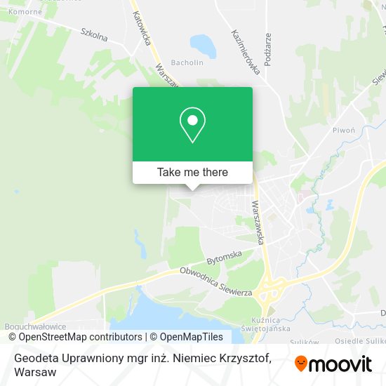 Geodeta Uprawniony mgr inż. Niemiec Krzysztof map